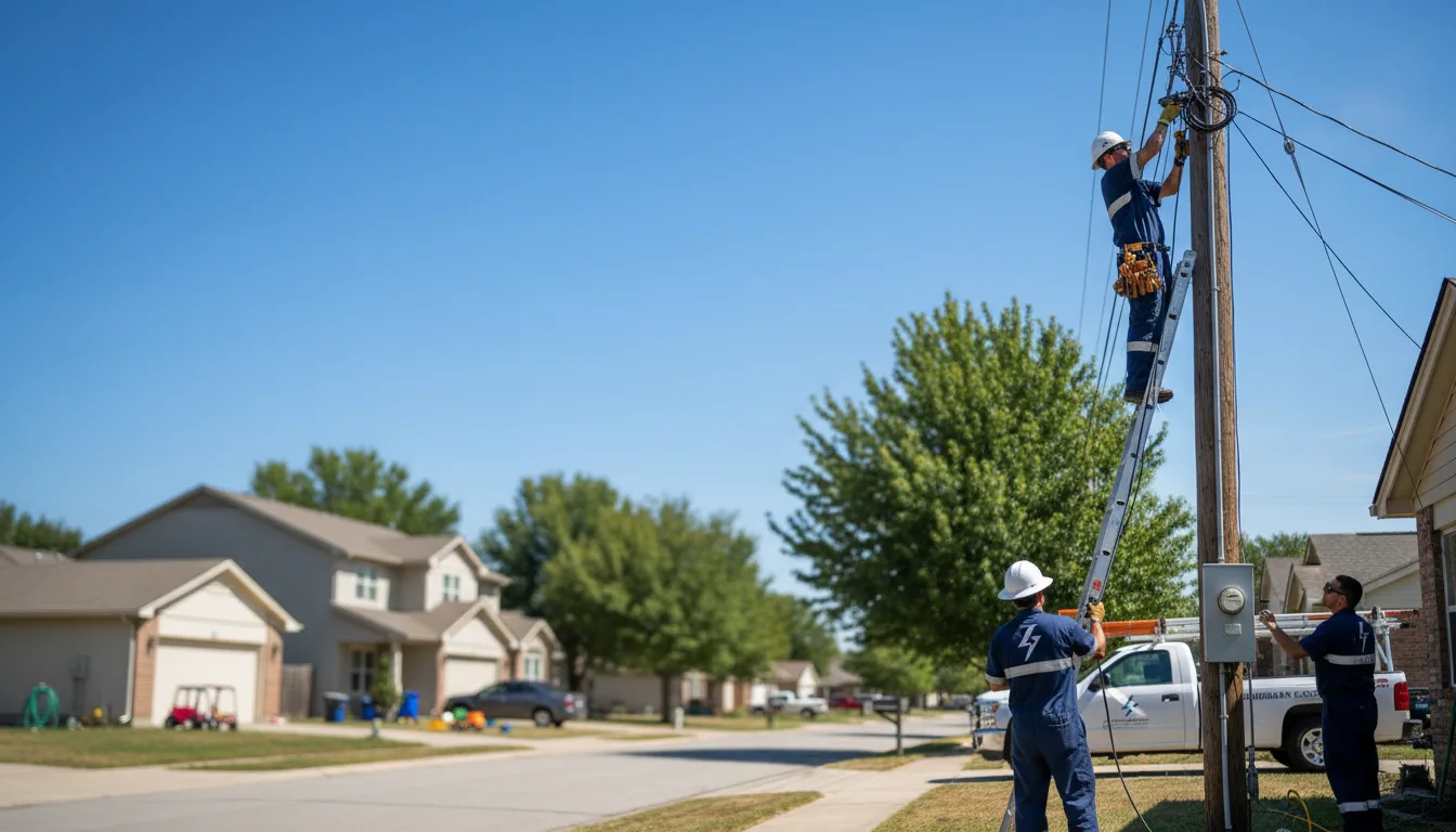 Residential electrician providing installation services in Halsey, NE